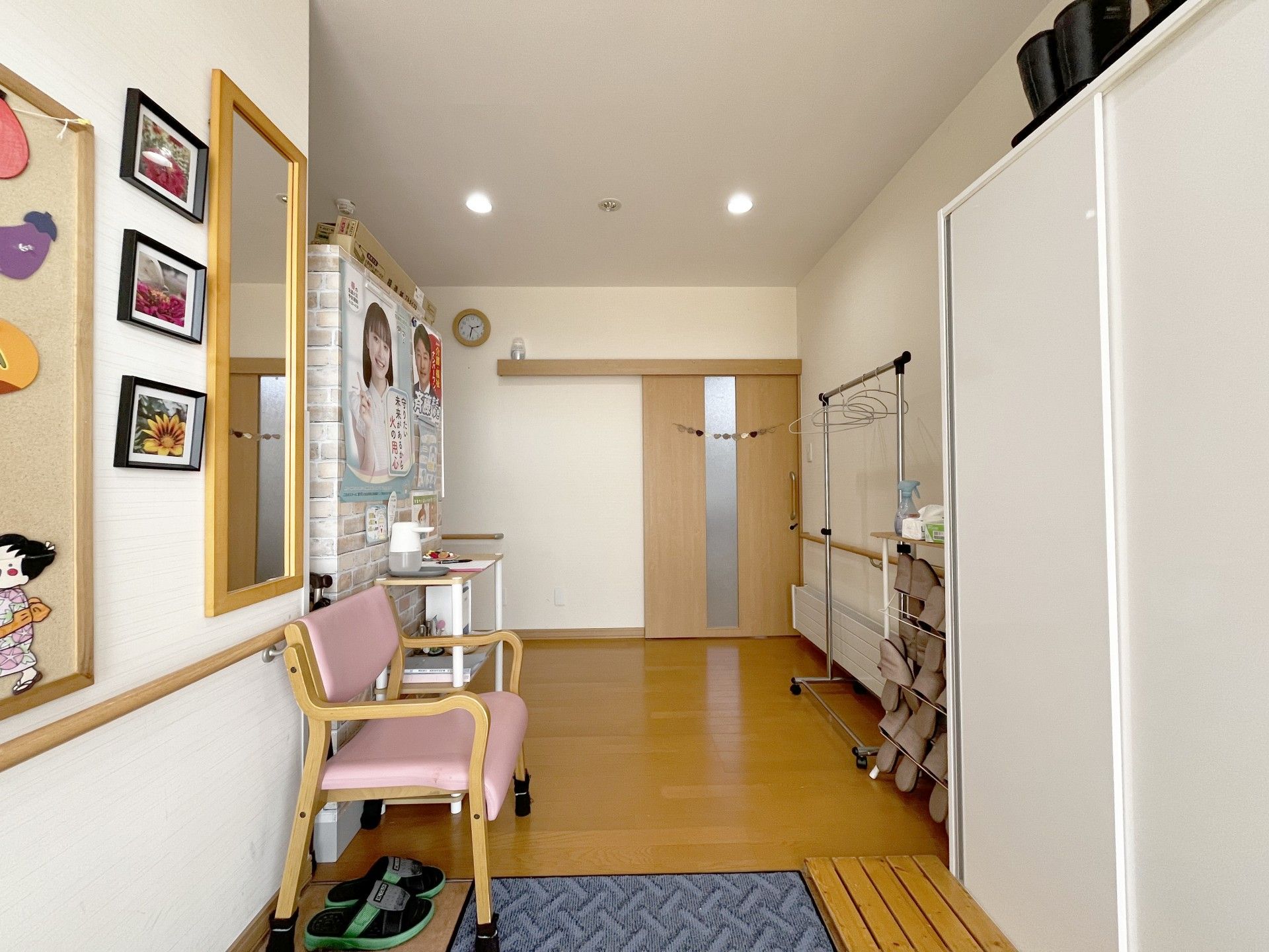 温かみのある廊下