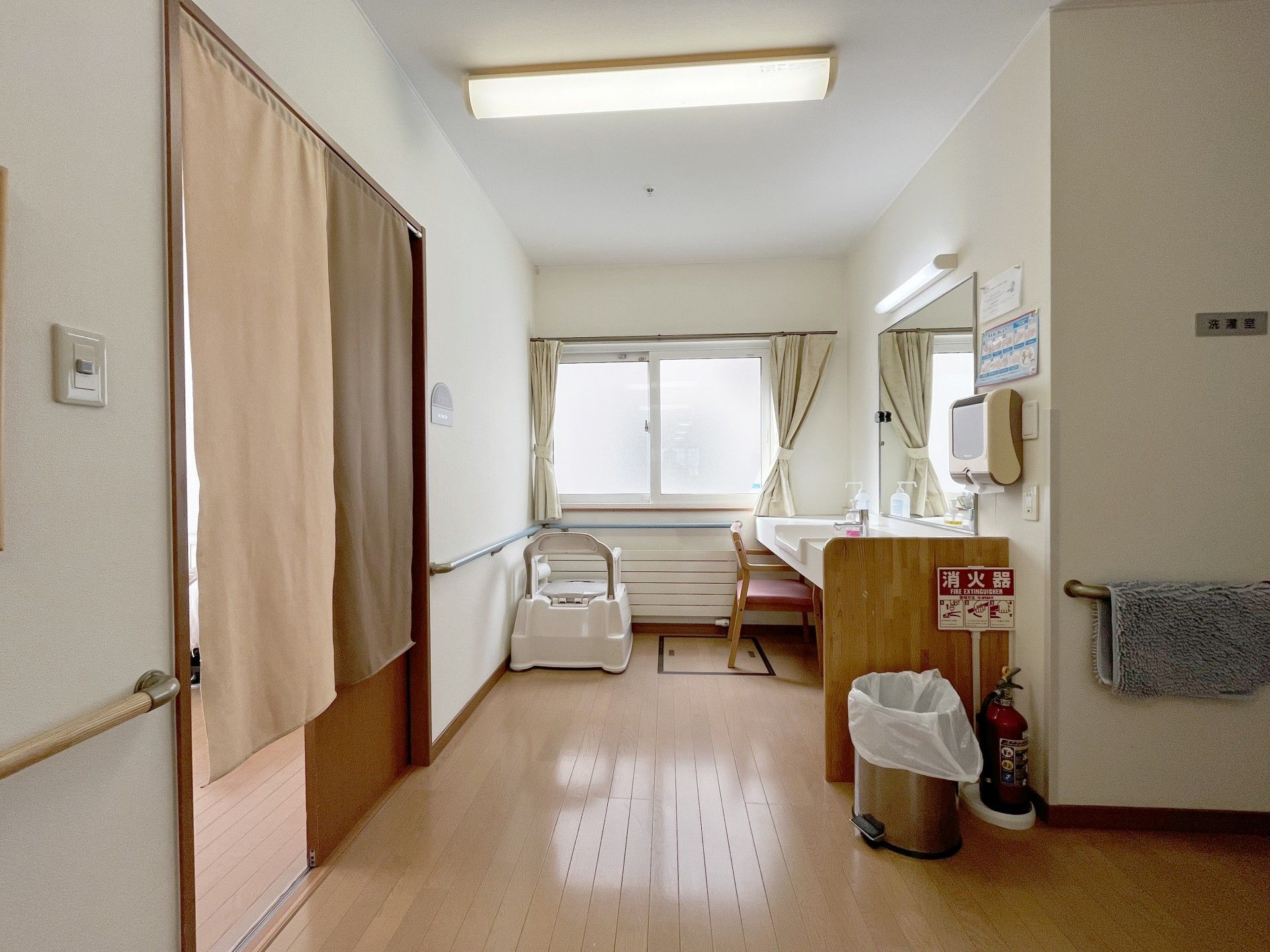 明るい洗面スペース