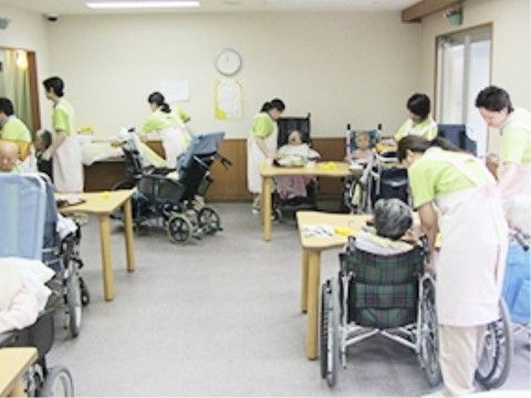入居者が集まる共有スペース
