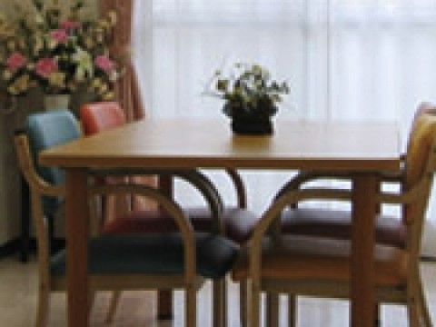 「足立やわらぎ苑」の談話コーナー。ご入居者様のお喋りの間として、使われている。