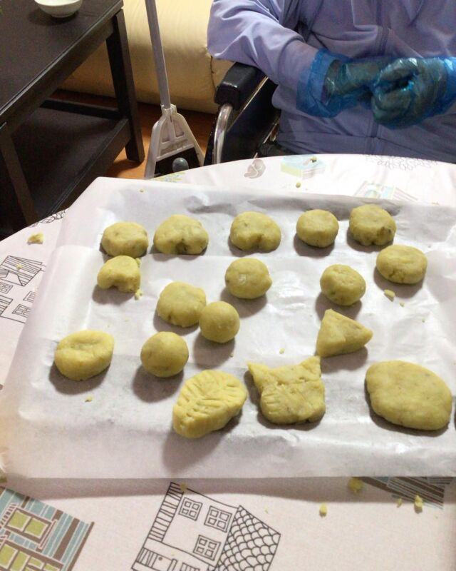 手作りパン作りの様子