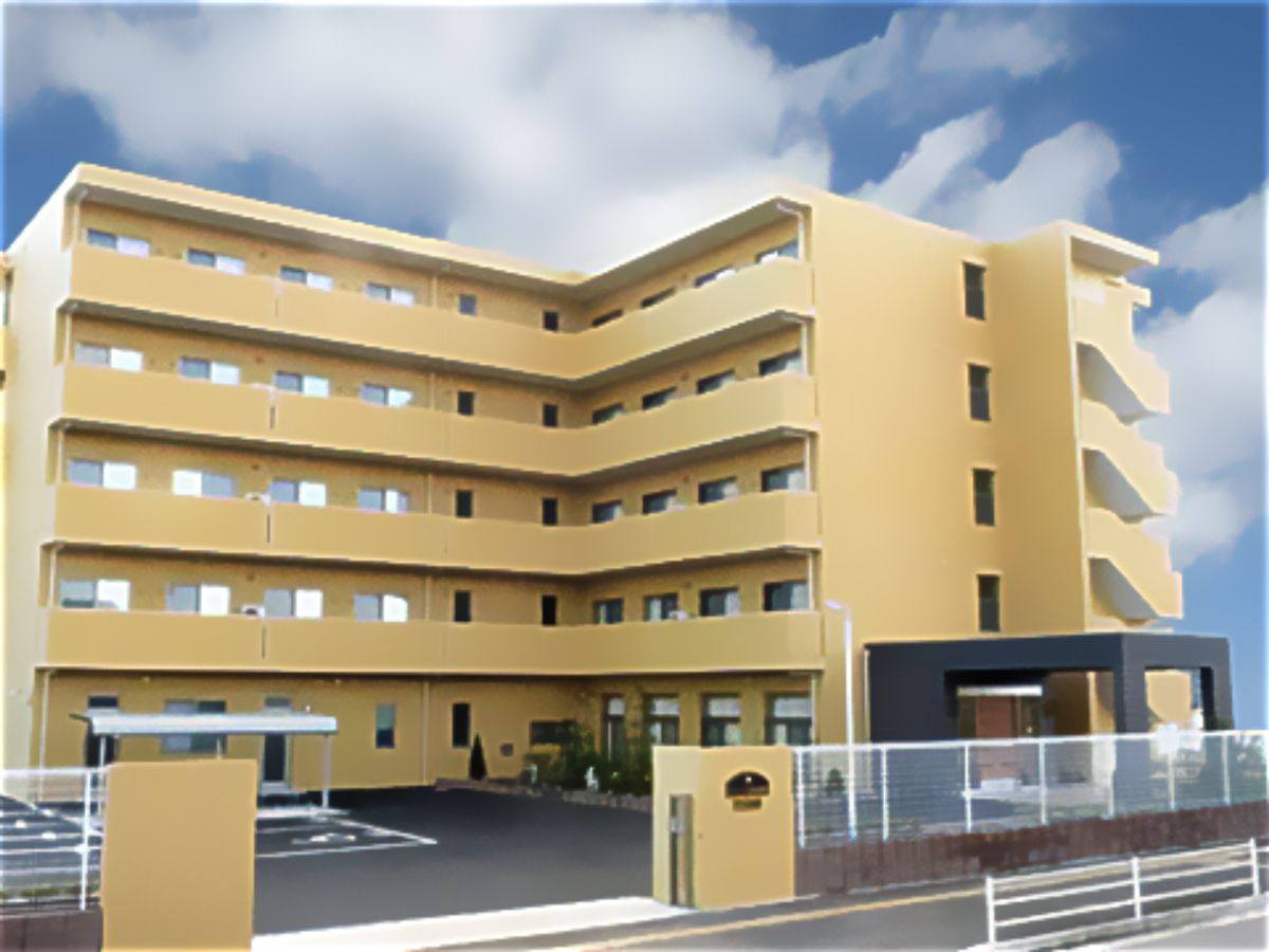 サニーライフ仙台宮城野の外観。しっかりとした外観の当ホームはきれい・安心の介護設計建物です。