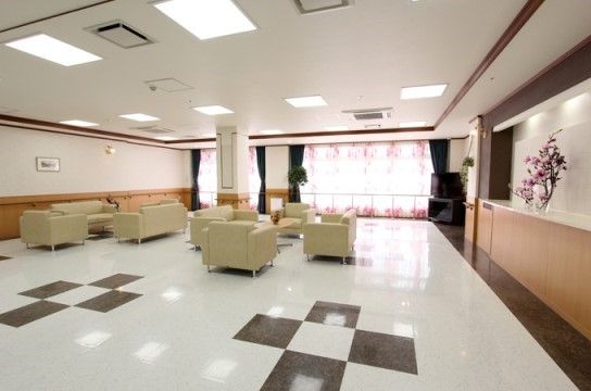 サニーライフ名古屋南の談話コーナー。お散歩の休憩地としてもこちらはご利用できます。
