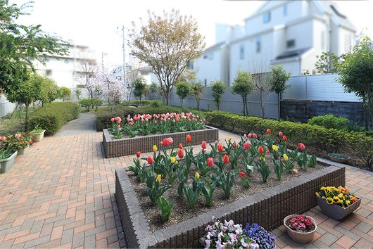 1F 中庭（遊歩道）