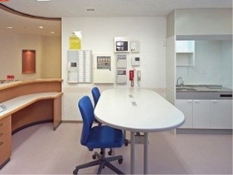 「ケアホーム ディア・レスト岩国」のケアステーション。些細な事もスタッフに相談することが出来る。