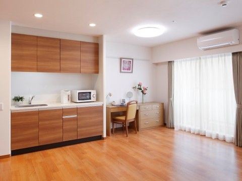 「ニチイホームさいたま新都心」の居室（夫婦入居可能部屋）。ご夫婦で入居できる居室がある。