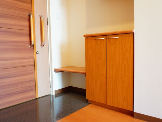 たっぷり収納できるシューズボックス