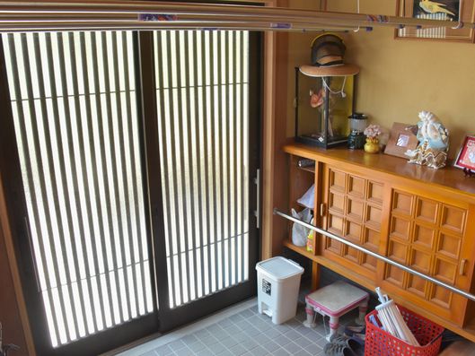 懐かしさを感じる玄関