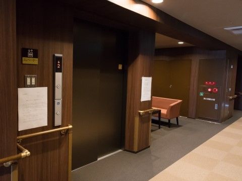 「メディカルグランメゾン京都五条御前」のエレベーター。エレベーターが設置されている。