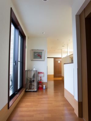 居室に続く廊下