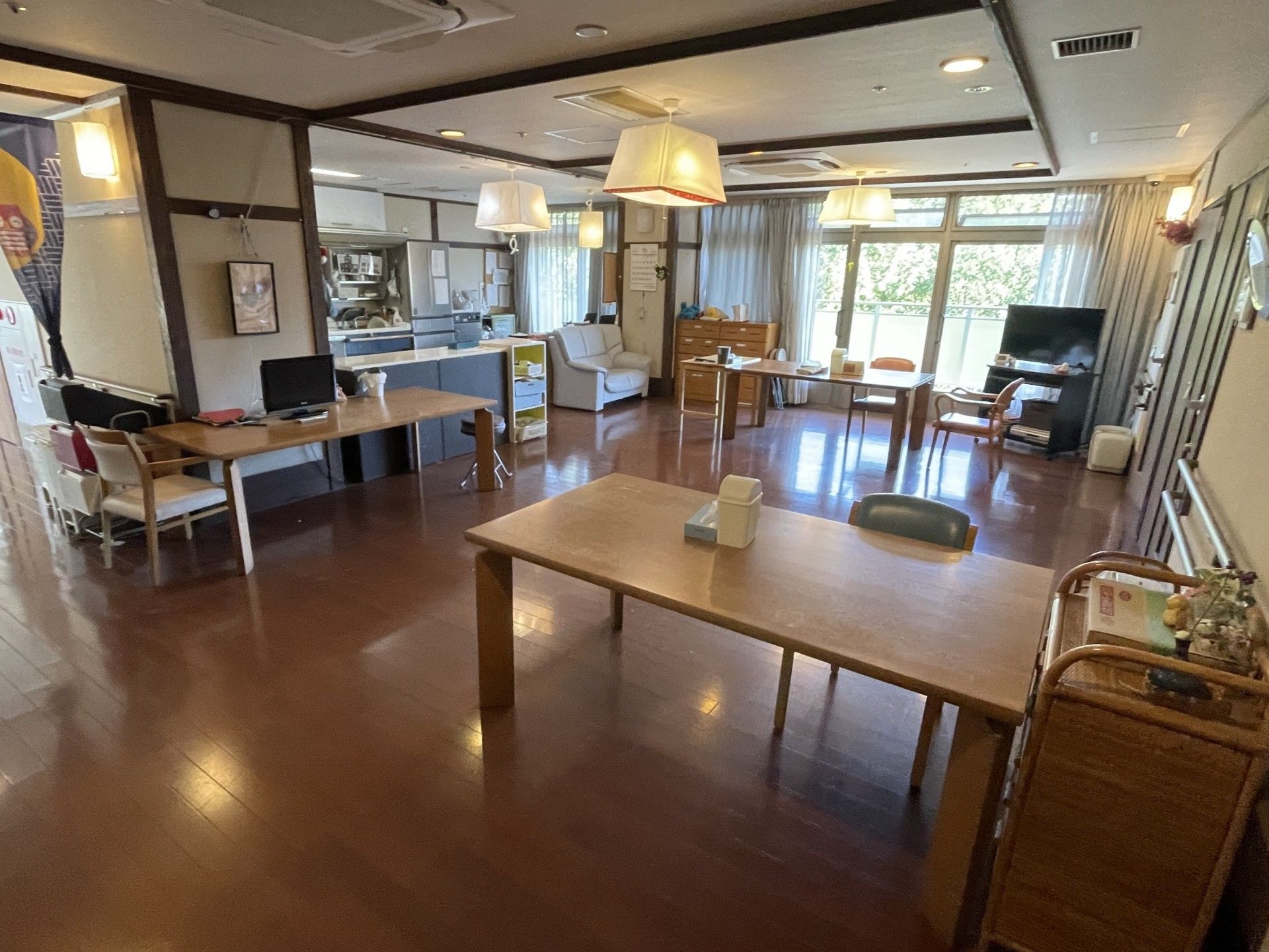 広々とした共有スペース