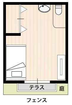 喜笑楽の居室タイプG の間取り図