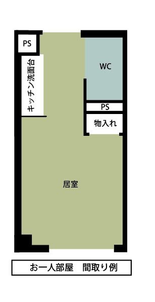 ハートランド高槻の居室の間取り図