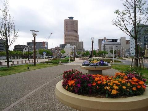当施設の周辺には丁寧に手入れされた花壇のある遊歩道があり、季節のお花を楽しみながら体を動かせる良い環境にある。