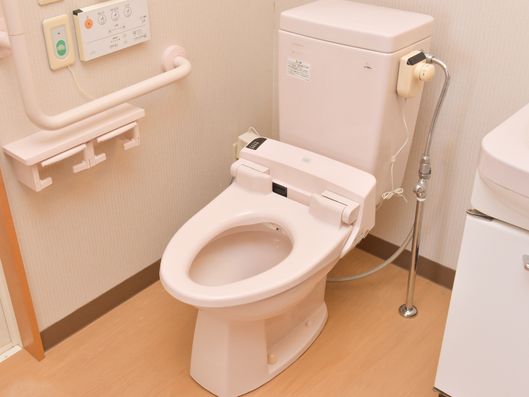 ナースコールがついた清潔なトイレ