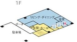 グループホーム ファミリア植田の1Ｆのフロアマップ
