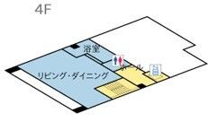 グループホーム ファミリア植田の4Ｆのフロアマップ