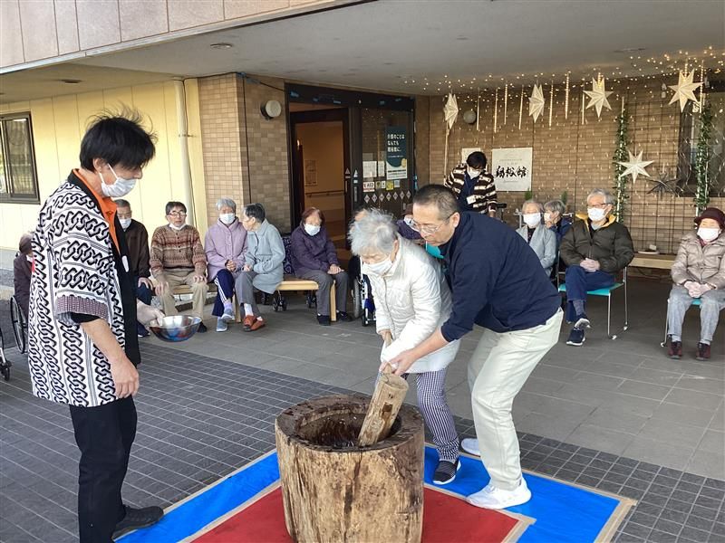 餅つきイベントの様子