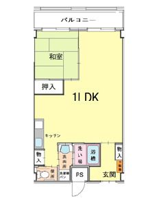 きよみず苑・京都東の1LDK お二人様用の間取り図