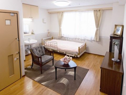 ヒューマンサポート東松山の居室。居室は全て完全個室制となっております。毎日をご自宅のようにお過ごしできます。
