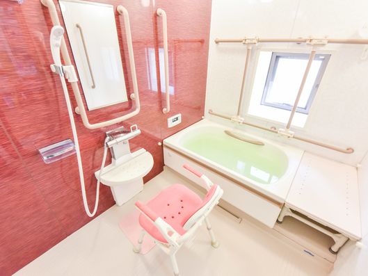 バリアフリー化されている浴室