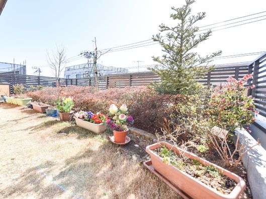 庭先で日向ぼっこもできる