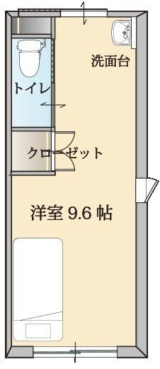 ケアリッツレジデンス三郷の居室の間取り図