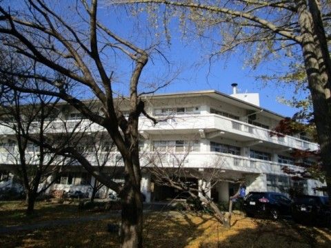 木々に囲まれた建物