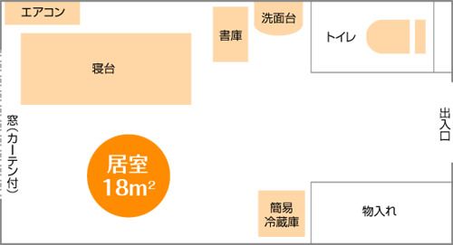 住宅型有料老人ホーム ライラックの居室の間取り図