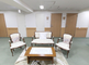 明るい廊下と部屋のある介護施設内