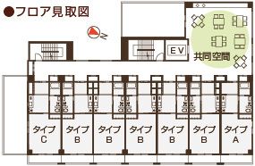 シニアレジデンスビルトのフロアマップのフロアマップ