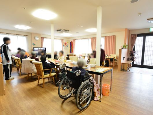 リビングでの団らん