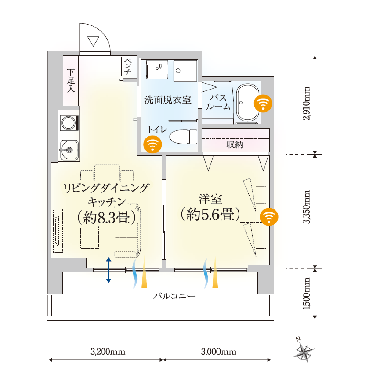 快適な居室の間取り
