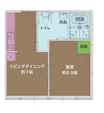 リヴフォーエバー彦根のＢTypeの間取り図