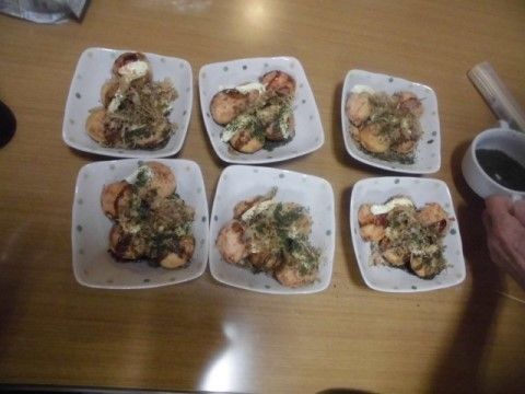 イベント食のたこ焼き。栄養満点のお食事。