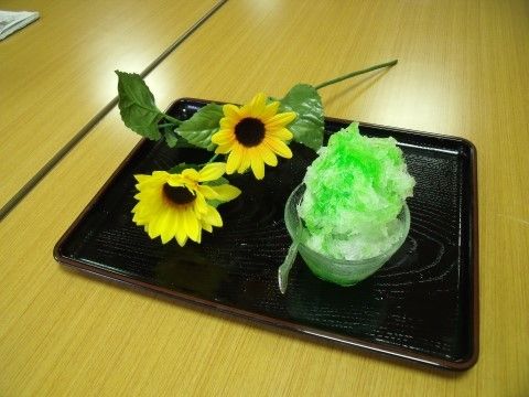「ガーデンコートちはら台」かき氷 夏の暑い日には、かき氷を食べてスッキリしましょう！