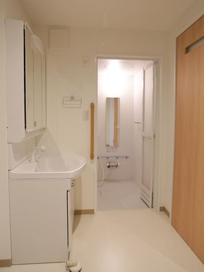 バスルームの入り口付近