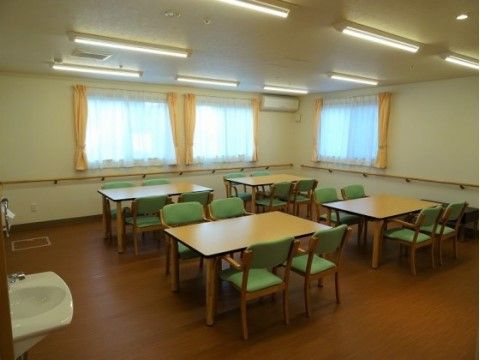 エアコンが設置された共有スペース