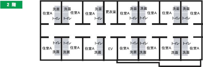 ガーデンヒルズ門真の2階のフロアマップ