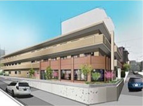 ベストライフ我孫子Ⅱの外観。３階建ての施設。