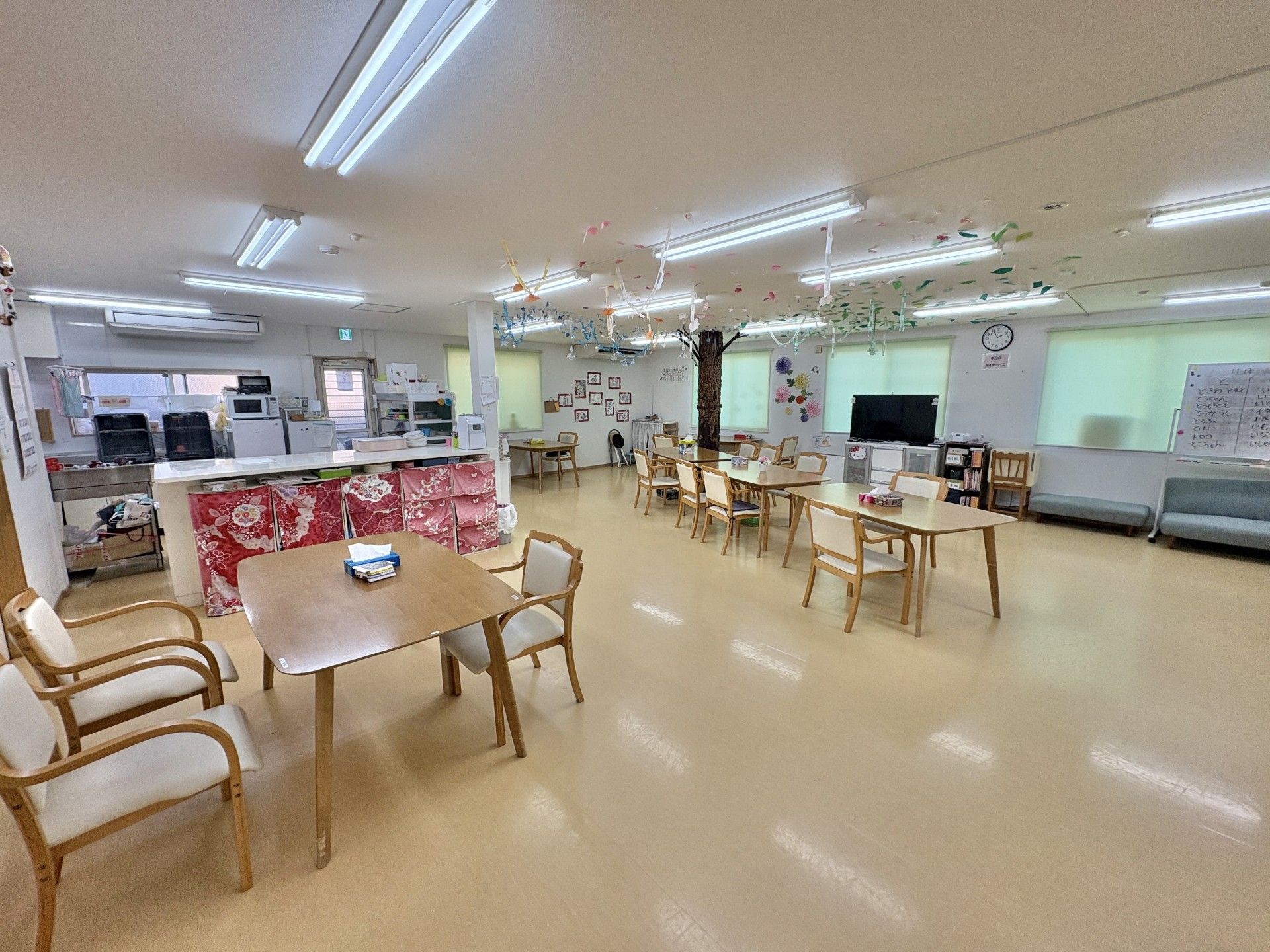 広々とした共有スペース