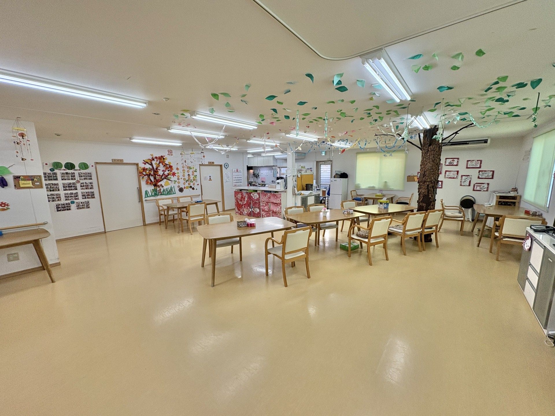 広々とした共有スペース