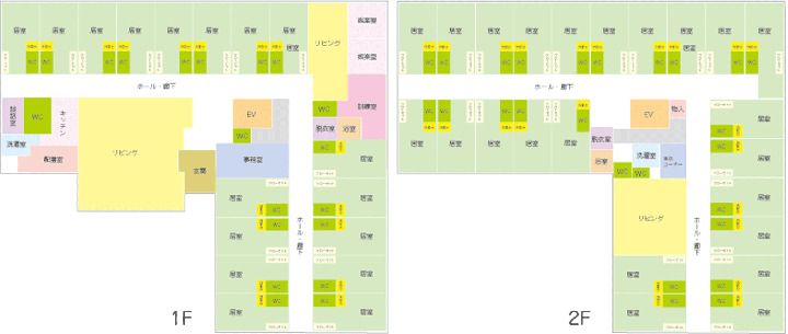 白桜苑吉川のフロアマップのフロアマップ