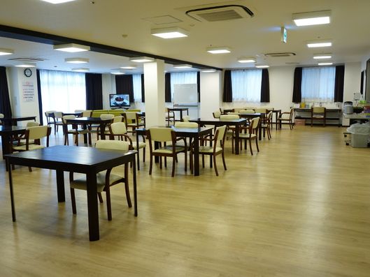 広々とした食堂