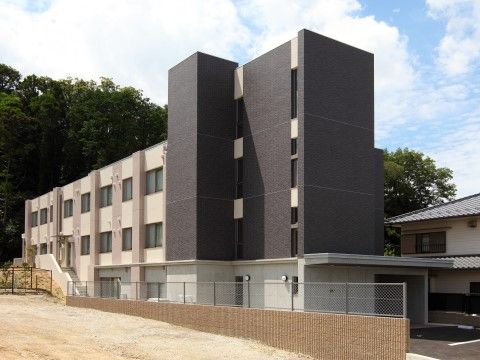 建物の裏手には雑木林があり、緑が溢れている。居室の窓が並んでいる方角は空き地になっており、開放感がある。