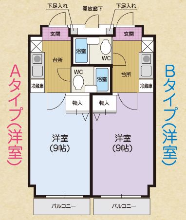 介護付高齢者専用賃貸住宅グリーンヒルズ野草園の間取りの間取り図