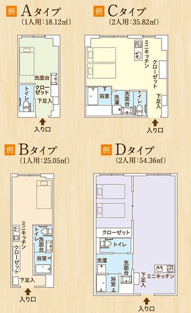 ココファン藤沢SSTの居室の間取り図
