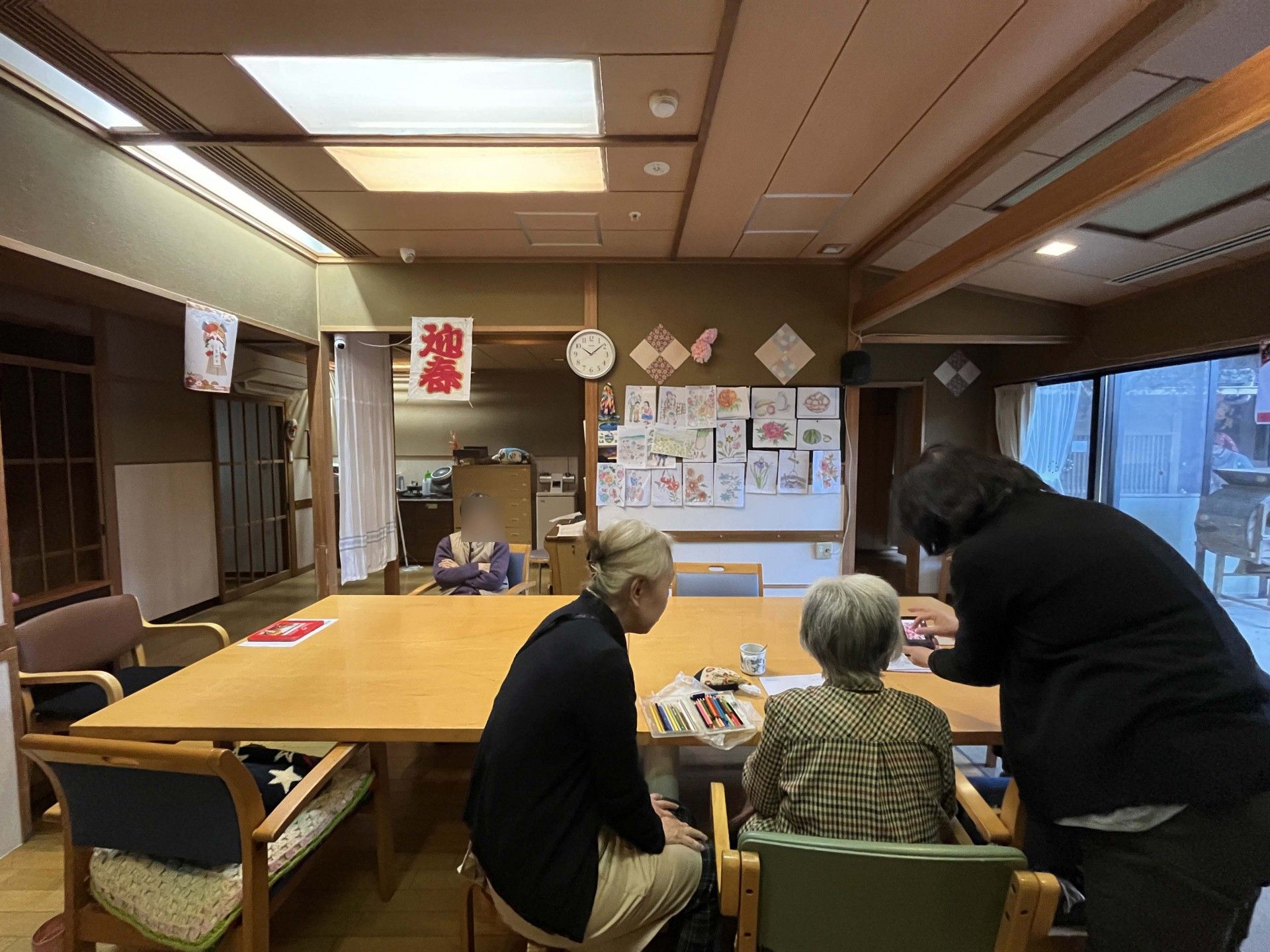 和やかな談話の場