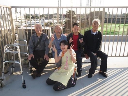 屋上・記念撮影