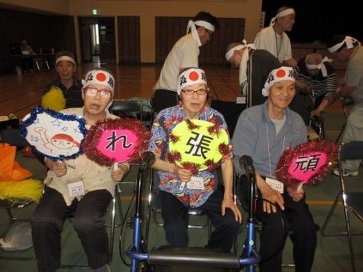 運動会の応援団